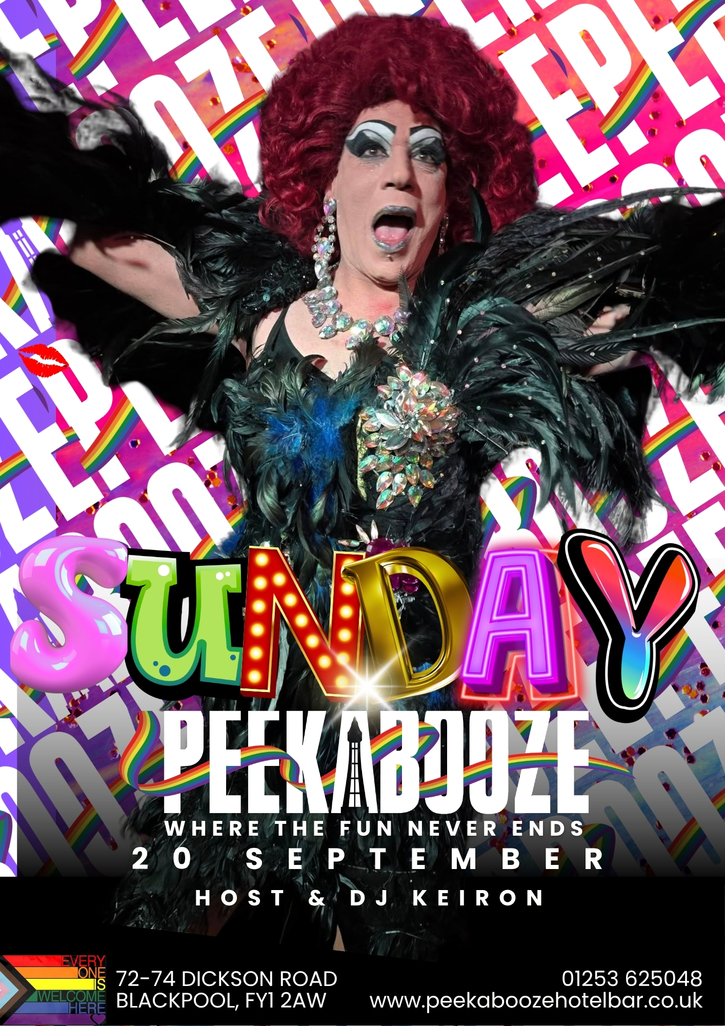 🎉 Super Sunday Drag Show Returns to PeekaBooze! • Sunday 20th September from 9.00pm 🎉